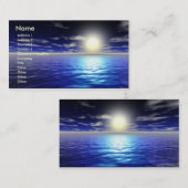 Blauwe zon visitekaartje (Voorkant / Achterkant)