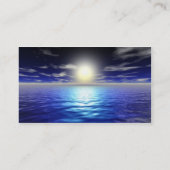 Blauwe zon visitekaartje (Achterkant)