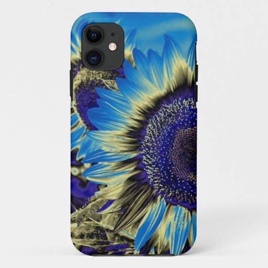 Blauwe zonnebloem 2 Case-Mate iPhone case (Achterkant)