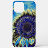 Blauwe zonnebloem Case-Mate iPhone case (Achterkant)