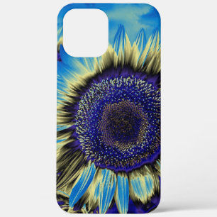Blauwe zonnebloem Case-Mate iPhone case