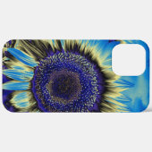 Blauwe zonnebloem Case-Mate iPhone case (Achterkant (horizontaal))