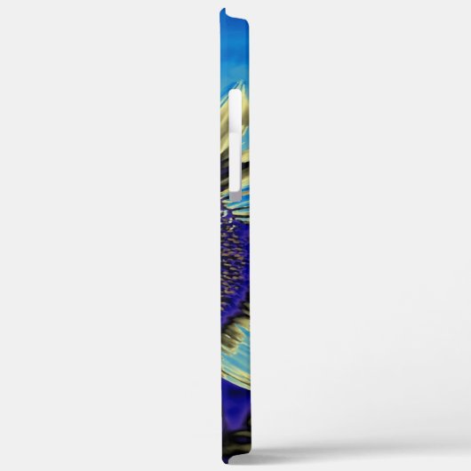 Blauwe zonnebloem Case-Mate iPhone case (Achterkant / Links)