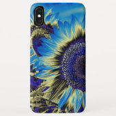 Blauwe zonnebloem Case-Mate iPhone case (Achterkant)
