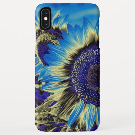 Blauwe zonnebloem Case-Mate iPhone case (Achterkant)