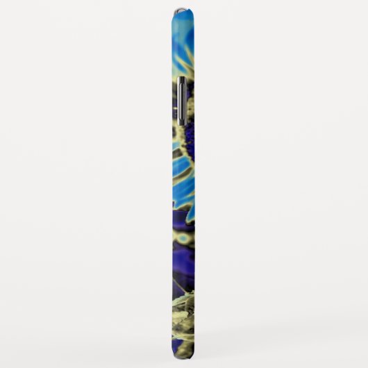 Blauwe zonnebloem Case-Mate iPhone case (Achterkant/rechts)