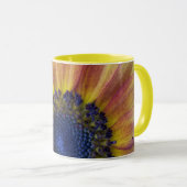 Blauwe zonnebloem mok (Voorkant rechts)