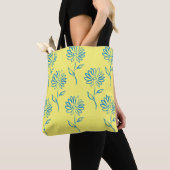 Blauwe zonnebloem Sokken Tote Bag (Dichtbij)