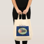 Blauwe zonnebloemen Ontwerp Floral Foto Tote Bag (Voorkant (product))