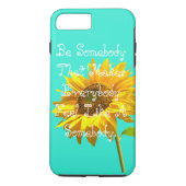 Blauwe zonnebloempel Case-Mate iPhone case (Achterkant)
