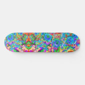 Blauwe zonnebloemvelden voor altijd persoonlijk skateboard (Horizontaal)