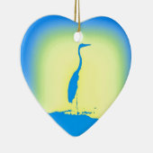 blauwe zonnebrand keramisch ornament (Rechts)