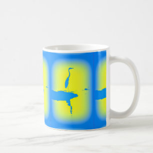blauwe zonnebrand koffiemok