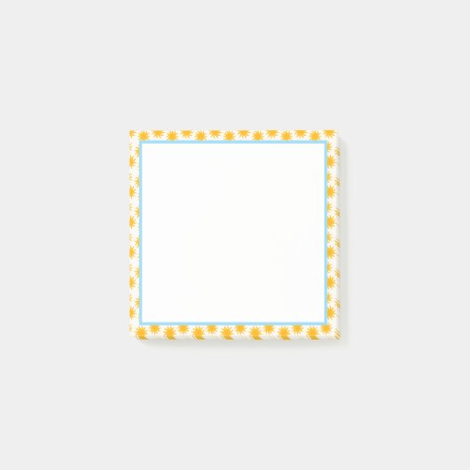 Blauwe Zonnestraal Rand Post-it® Notes (Voorkant)