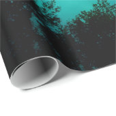 Blauwe zonsondergang Hawaïaanse Exotische Palmbome Cadeaupapier (Rol Hoek)