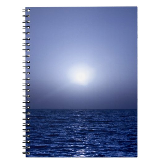 Blauwe zonsondergang notitieboek (Voorkant)