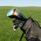 Blauwe zonsondergang op het meer golfheadcover (Insitu)