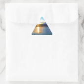 Blauwe zonsondergang op het meer sticker (Tas)