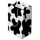 Blauwe Zuivelkoe Kraamcadeautas Medium Cadeauzakje (Achterkant Gekanteld)