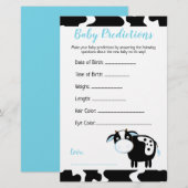 Blauwe Zuivelkoer Boerderij Baby Shower Voorspelli (Voorkant / Achterkant)