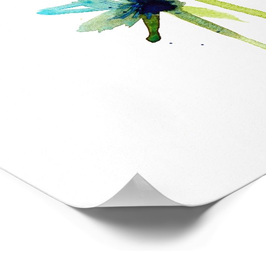 Blauwe zussen poster (Hoek)