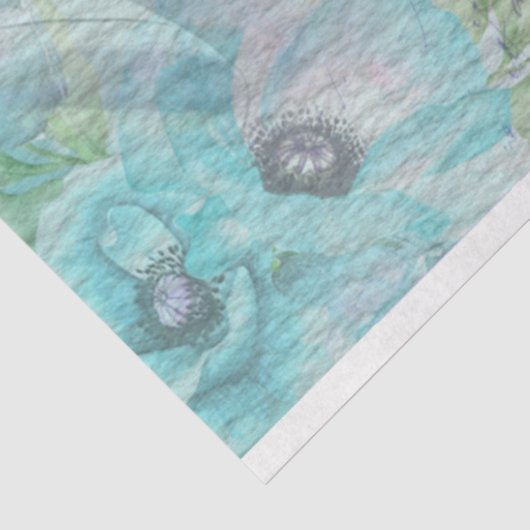 Blauwe zwaan en vlinder tissuepapier (Detail)