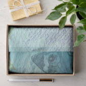 Blauwe zwaan en Waterverf vlinder Tissuepapier (Geschenk)