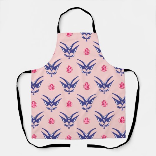 Blauwe Zwaluww & Roze Hart  Schort (Voorkant)