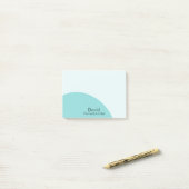 Blauwe zwammen homeschool vader post-it® notes (Op bureau)