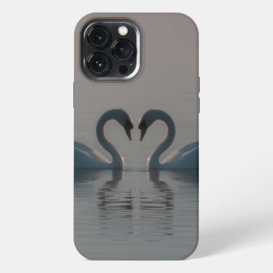 Blauwe zwanen moeten liefde zijn iPhone 13 pro max hoesje