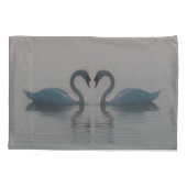 Blauwe zwanen moeten liefde zijn kussensloop (Achterkant)