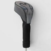 Blauwe zwanen moeten liefdesmonogram zijn golfheadcover (Schuin)
