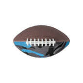 Blauwe zwarte Camouflage Militaire Oorlogsleger Af American Football (Voorkant)
