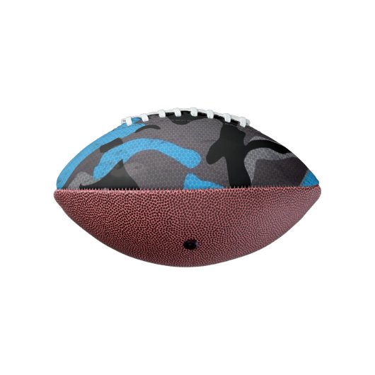 Blauwe zwarte Camouflage Militaire Oorlogsleger Af American Football (Gedraaid 270)