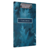 Blauwe zwarte eikenhouten bladeren klembord (Rechts)