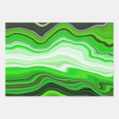 Blauwe, zwarte en groene, lichtvochtige kunst inpakpapier vel (Voorkant 2)