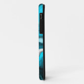 Blauwe, zwarte en witte marmer Case-Mate iPhone case (Achterkant/links)
