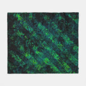 Blauwe zwarte groene gestreepte achtergrond met bl fleece deken (Voorkant (Horizontaal))
