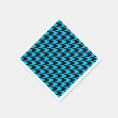 Blauwe Zwarte Houndstooth-controle Servet (Hoek)