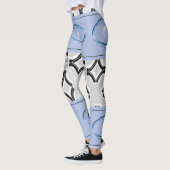 blauwe zwarte legging lang tiener (Links)