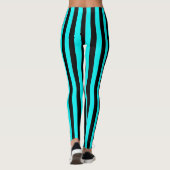 Blauwe/zwarte Leggings voor vrouwen (Achterkant)