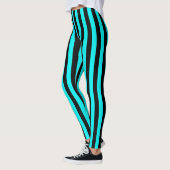 Blauwe/zwarte Leggings voor vrouwen (Links)