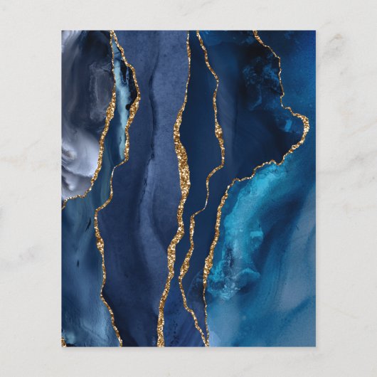 blauwe zwarte rotsvogel flyer (Achterkant)