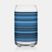 Blauwe zwarte streep blikvorm glas (Achterkant)
