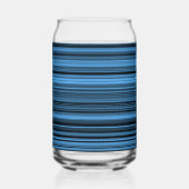 Blauwe zwarte streep blikvorm glas (Rechts)