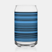 Blauwe zwarte streep blikvorm glas (Links)