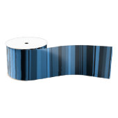 Blauwe zwarte strepen grosgrain lint (Spoel)