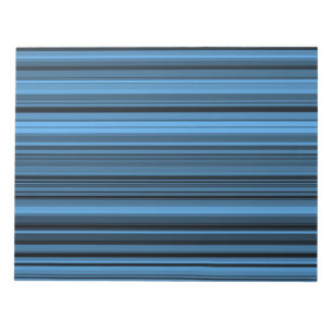 Blauwe zwarte strepen notitieblok