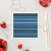 Blauwe zwarte strepen servet (Insitu)