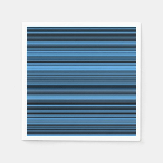 Blauwe zwarte strepen servet (Voorkant)